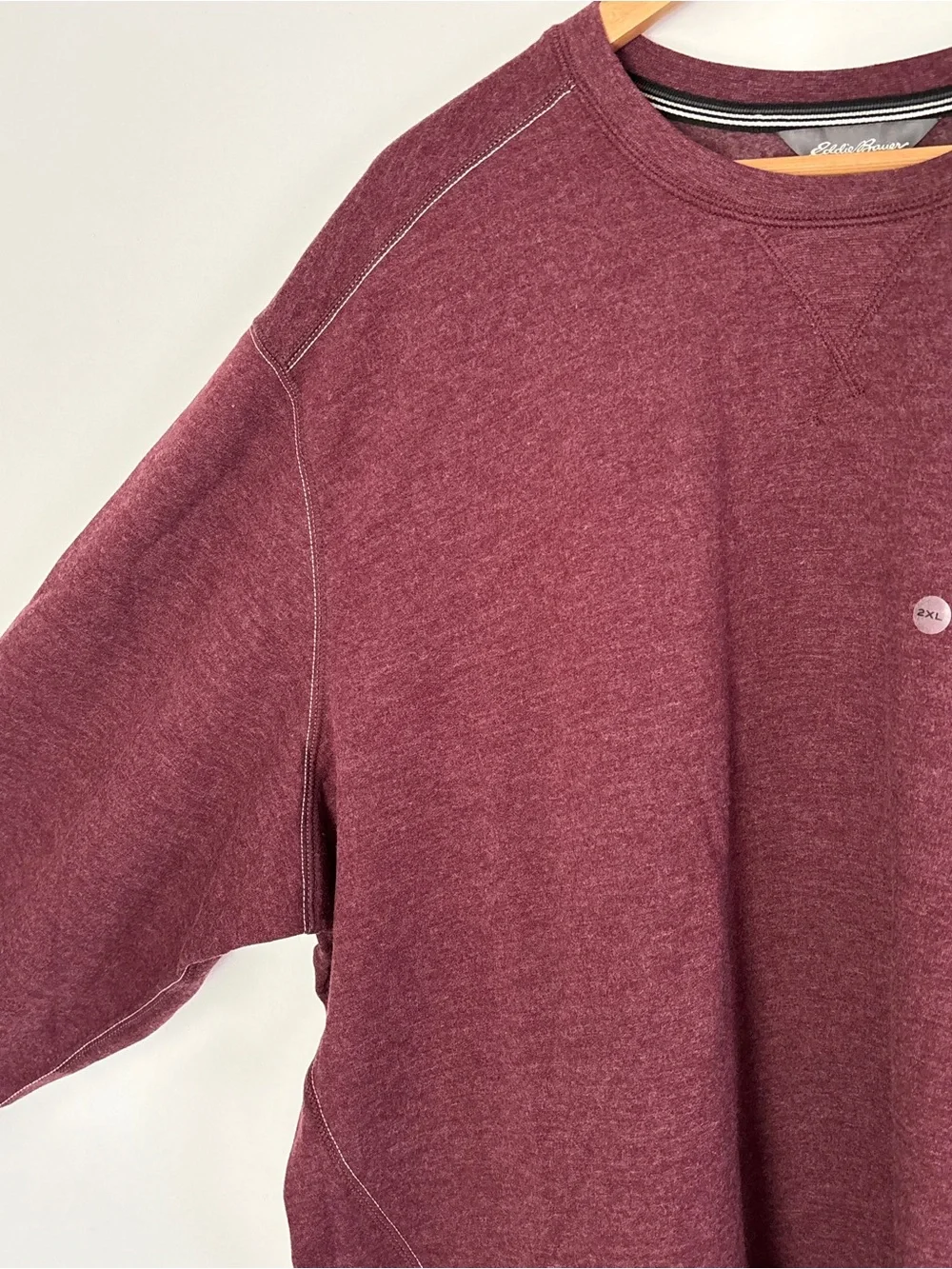 Eddie Bauer Fleece Crewneck Sweatshirt Men’s 2XL NEW Layering Outdoor Cozy A17
